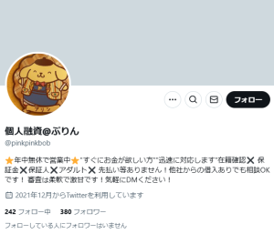 個人融資@ぷりん