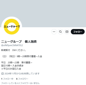 ニューグループ 個人融資